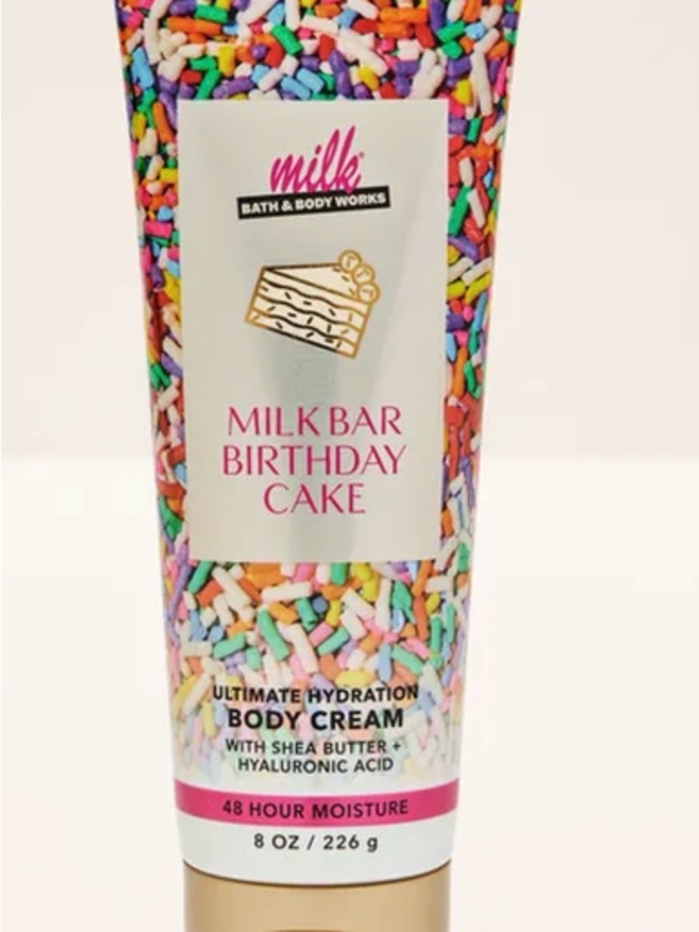 Bath & Body Works Milk Bar Birthday Cake Body Cream – Multicolor Sprinkle Tube